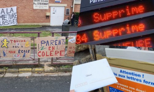 Aulnoye-Aymeries : Non aux fermetures de classes, aux trains remplacés par des bus et la suppression de la boîte aux lettres CPAM
