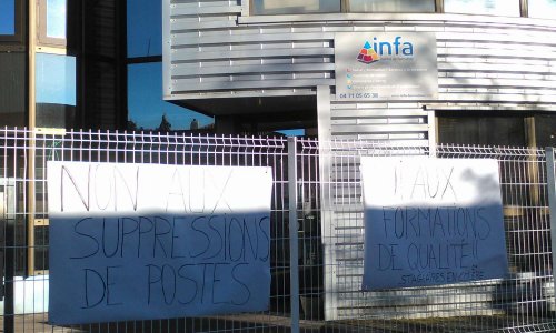 Non aux suppressions de postes à l'INFA Hte-Loire