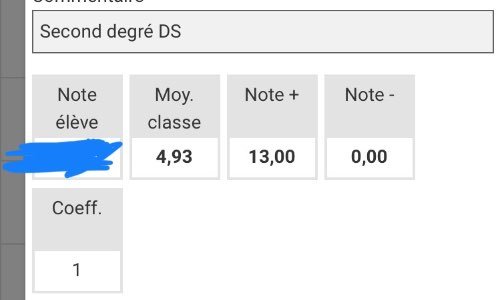 Annulation ou baisse du coef du contrôle de maths