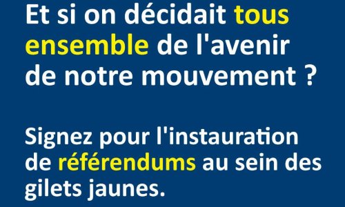 Pour une démocratie au sein du mouvement des gilets jaunes