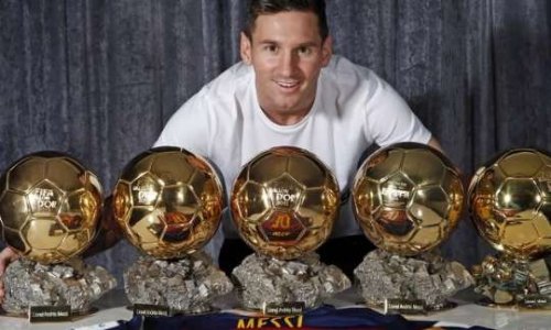 Restitution des 5 Ballon d'Or de la fraude Lionel Messi