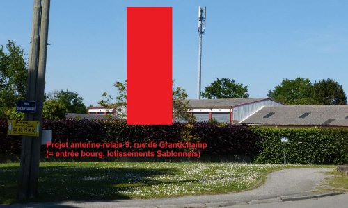 Pas de nouvelle antenne-relais rue de Grandchamp à Treillières !