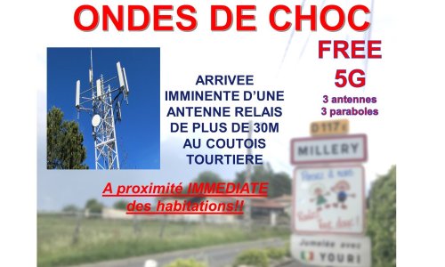 NON à l’installation d’une antenne-relais 5G de 30 m à Millery à proximité immédiate des habitations