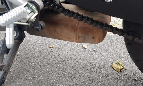 Problème de rouille du pot d'échappement avec le modèle Cb125r