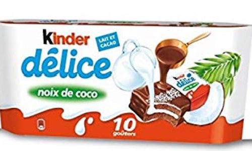 Pour le retour des kinder Delice &agrave; la noix de coco