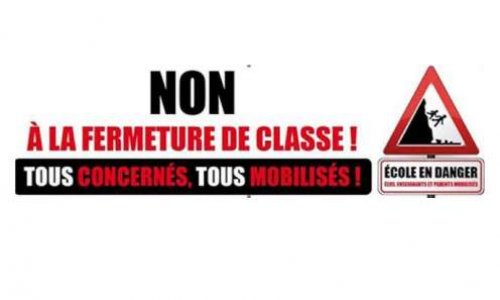 NON A LA FERMETURE DE LA 5EME CLASSE MATERNELLE P CORNEILLE (VERSAILLES)