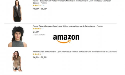 AMAZON doit cesser la vente de vraie fourrure (lapin, raton-laveur, renard ...) sur sa plateforme ! *** AMAZON must stop selling real furs (rabbit, raccoon, fox ...) on its platform!