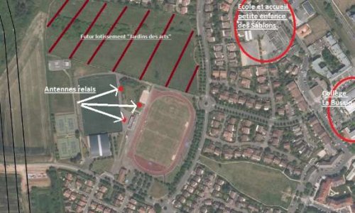 Contestation concernant l'implantation des 2 nouveaux pylônes d'antennes relais sur le parc des sports de Vauréal