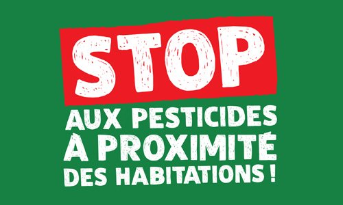 Stop aux pesticides de synthèse à proximité des habitations et des écoles