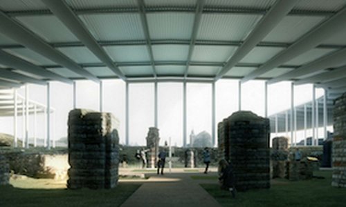 NON à la couverture du Forum antique de Bavay