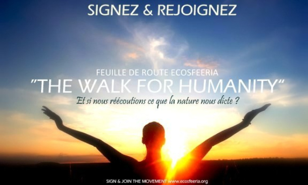 LA FEUILLE DE ROUTE ECOSFEERIA « THE WALK FOR HUMANITY »