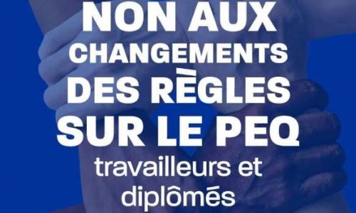 Pour le changement de la loi injuste PEQ