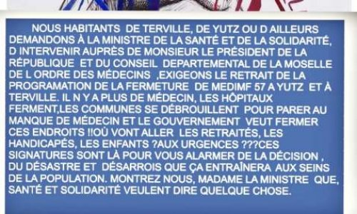 Non à la fermeture des cabinets médicaux