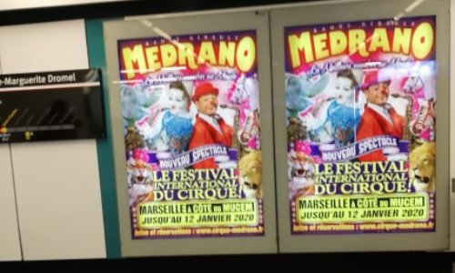 STOP AUX AFFICHAGES MEDRANO DANS LE METRO DE MARSEILLE