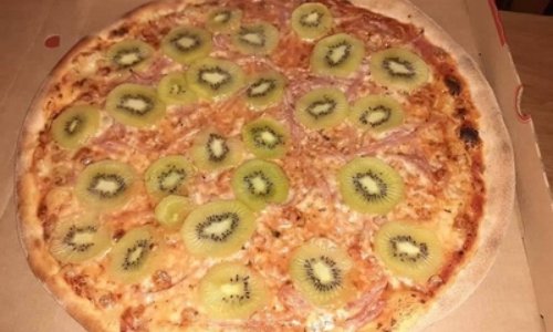 Pas de Kiwi sur la pizza.