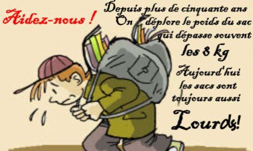 Stop aux cartables trop lourds