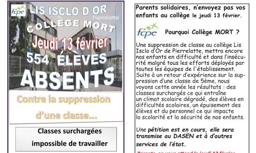 Contre la suppression d'une classe