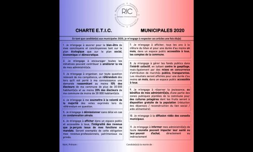 POUR UNE RÉELLE MORALISATION DE LA VIE POLITIQUE