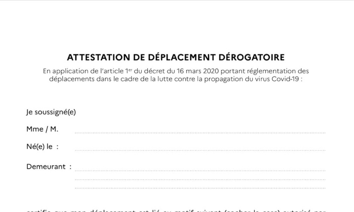 STOP  aux  infantilisantes attestations de sortie