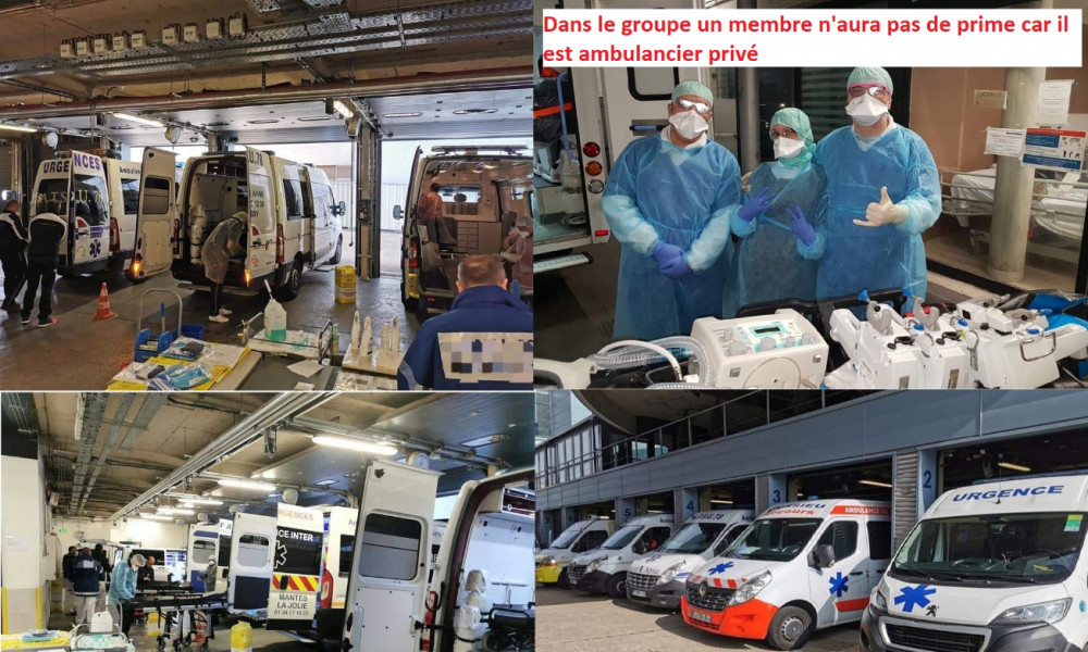 OBTENIR LA PRIME COVID 19 DU GOUVERNEMENT, CHANGEMENT DU STATUT DES AMBULANCIERS PRIVES