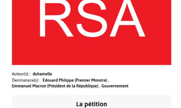 Demandons &agrave; "Mesopinions.com" de supprimer la p&eacute;tition de Duhamelle contre les gens gens au RSA qui touchent la prime de 150&euro;