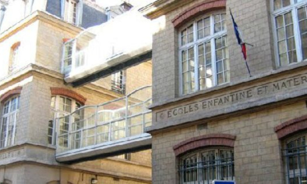 Contre la fermeture d'une classe à l'école élémentaire Chaptal, Paris 9e