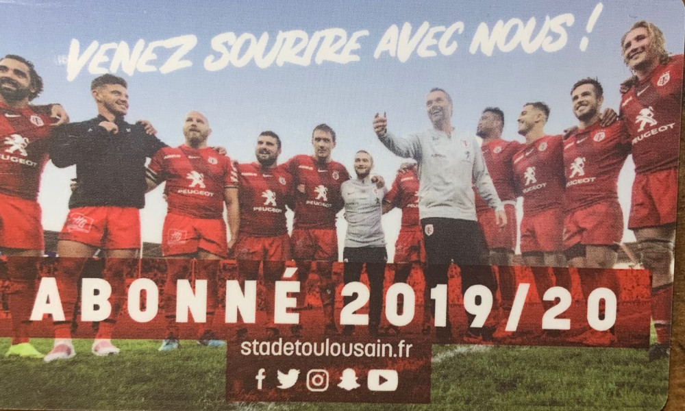 Je renonce au remboursement de mon abonnement du Stade Toulousain 2019-2020