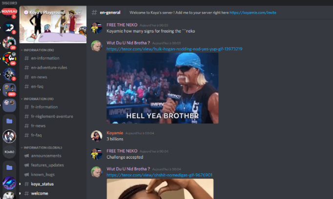 Pour avoir la commande neko gratuitement/ Free the neko