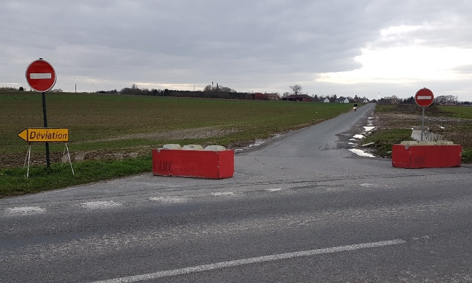 Réouverture du chemin de Douai aux riverains et aux personnels qui travaillent sur Bois-Bernard