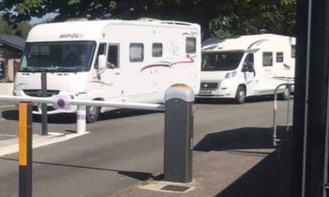 Pour l'ouverture des campings aux camping-cars dans le camping municipal du Tréport