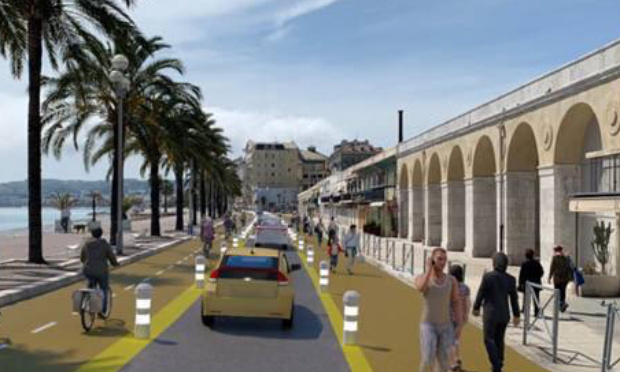 Pour la suppression totale des pistes cyclables provisoires à Nice