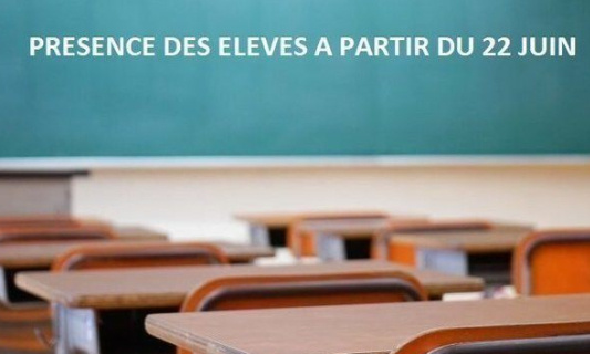 Non au retour OBLIGATOIRE à l'école le 22juin