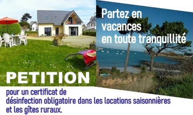 CORONAVIRUS : POUR VOTRE SÉCURITÉ, UN CERTIFICAT DE DÉSINFECTION DOIT DEVENIR OBLIGATOIRE POUR LES LOCATION SAISONNIÈRES ET GÎTES RURAUX