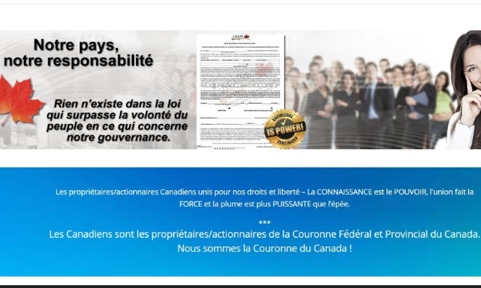 Il est temps de poursuivre nos droits souverains. Nous, le peuple, sommes les vrais souverains de la couronne du Canada !