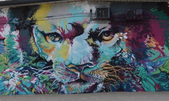 Pour la sauvegarde de la fresque du lion à Grenoble