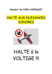 HALTE A LA VOLTIGE AÉRIENNE A CARPIQUET
