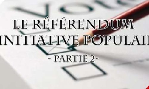 Référendum d'initiative populaire : êtes-vous pour ou contre ?