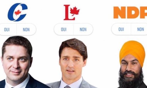 Pour quel parti politique fédérale voteriez-vous présentement ? Which federal political party would you vote for ?