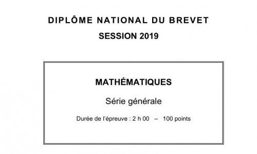 Quelle note pensez-vous obtenir au brevet de maths 2019 ?
