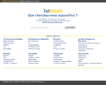 Connaissez-vous le site TelUrban France ?
